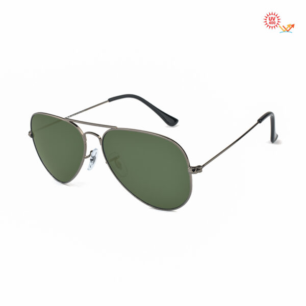 Double-Bridge Gunmetal Sunglasses RBS 3025 W0879