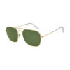 Double Bridge Golden Green Sunglasses RBS3136 001