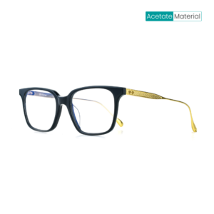 BIRCH_DITA_Black_Gold_Square_Eyeglasses