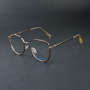 Stylish Geometric Eyeglasses NOU25007 C2 GDRD