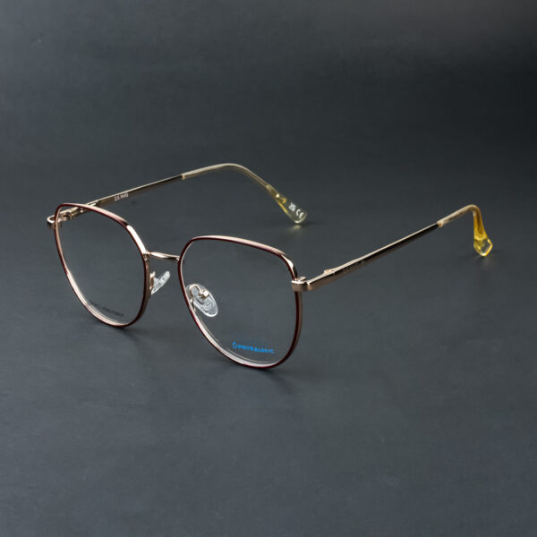 Stylish Geometric Eyeglasses NOU25007 C2 GDRD