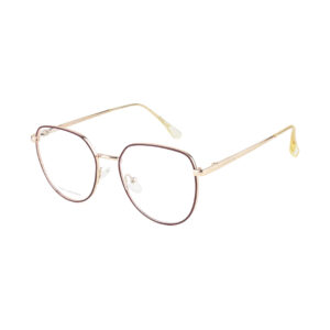Stylish Geometric Eyeglasses NOU25007 C2 GDRD