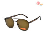Double-Bridge Havana Sunglasses NSU25001 C3 BNTR