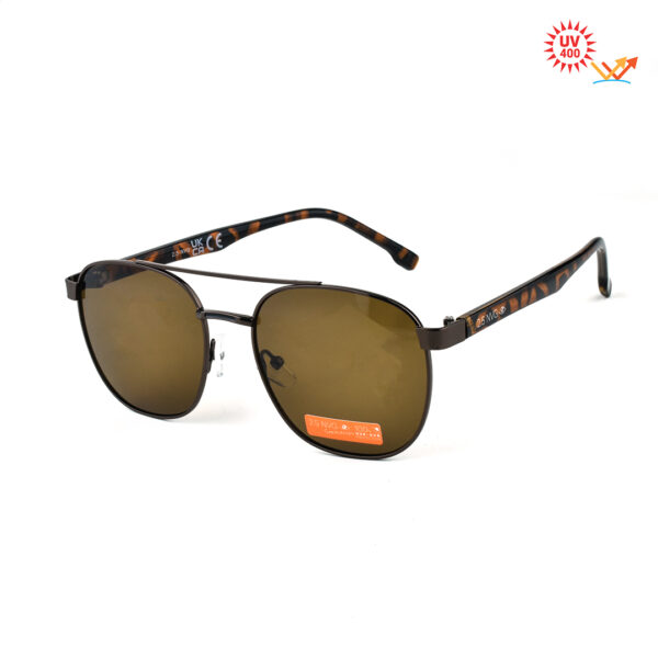 Double-Bridge Havana Sunglasses NSU25001 C3 BNTR