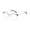 Square OPH 112 0212 BLK SLV Eyeglasses
