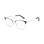 Square OPH 112 0212 BLK SLV Eyeglasses