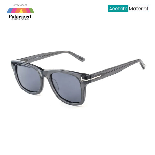 Polarized BLACK Acetate Rectangle Sunglasses TF 0336 C1