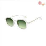 Stylish Shade Green Metal Sunglasses DSL 98296 GRN
