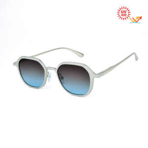 Stylish Shaded Blue Metal Sunglasses DSL 98296 BLU
