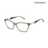 LENS MART Transparent Olive Green Eyeglasses MS8418 C4