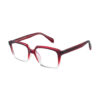Red-White Bi-Color Transparent Eyeglasses S9019 C2