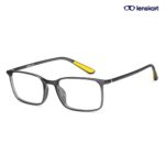 Lenskart Air Grey-Yellow Eyeglasses LA E14529 C2 M
