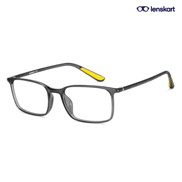 Lenskart Air Grey-Yellow Eyeglasses LA E14529 C2 M