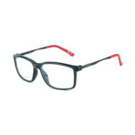Stylish Rectangle Eyeglasses OPH 113 0210 BLK RED