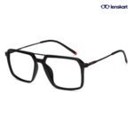 Lenskart Air-Pop Geometric Black Eyeglasses LA E18107 234508