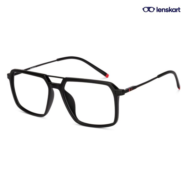 Lenskart Air-Pop Geometric Black Eyeglasses LA E18107 234508
