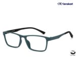 Lenskart Air Flex Green Rectangle Eyeglasses LA E12852 C4