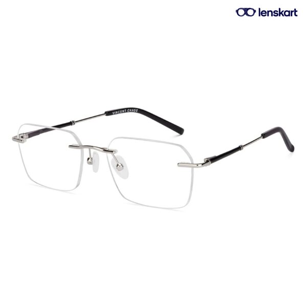 LensKart Vincent Chase Rimless Eyeglasses VC E17582 C2 M-134
