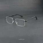 Black Rimless Eyeglasses 90709 C2