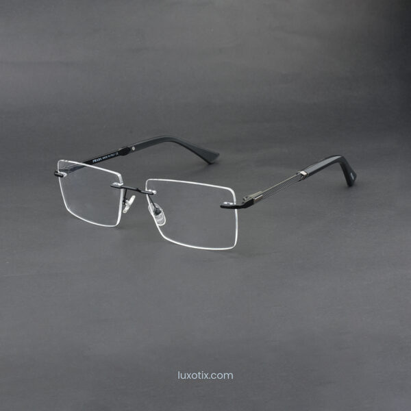 Black Rimless Eyeglasses 90709 C2