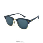 Black Grey Golden Clubmaster Sunglasses RBS 3016 901A 3N
