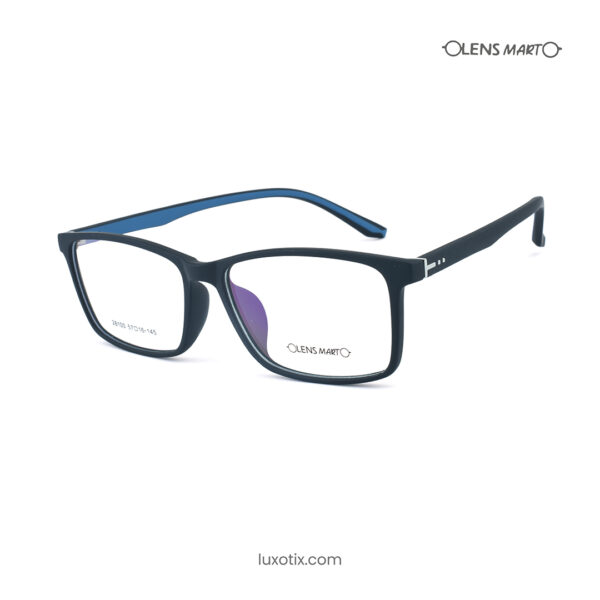 Lens Mart Matte Black Eyeglasses 28100 C3