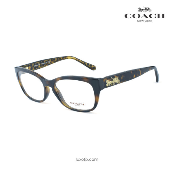 COACH Dark Tort Gold with Signature C Eyeglasses 5394 HC 6104