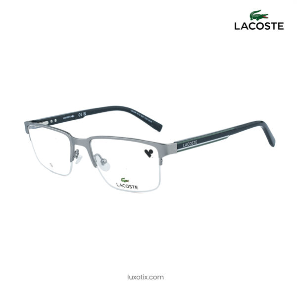 Lacoste Gunmetal Half Rim Eyeglasses L2279 038