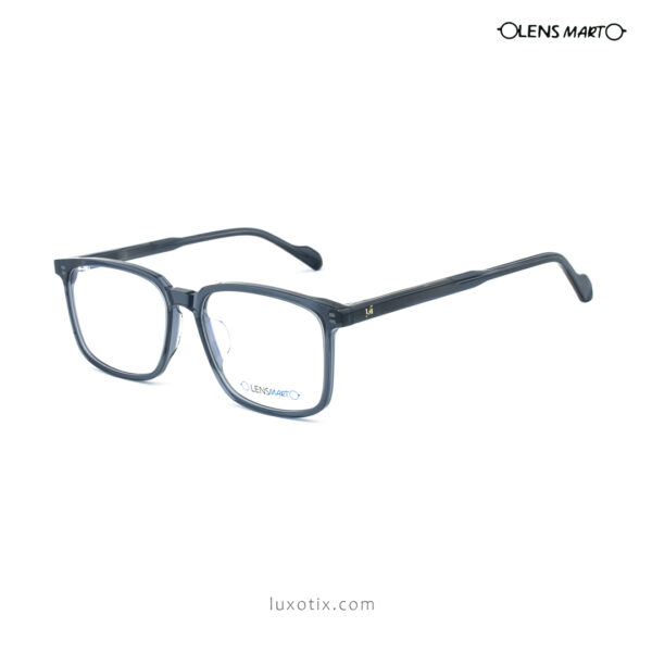 Lens Mart Transparent Ash Eyeglasses 1726 C3