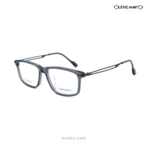Lens Mart Titanium Transparent Grey Eyeglasses 559 C6