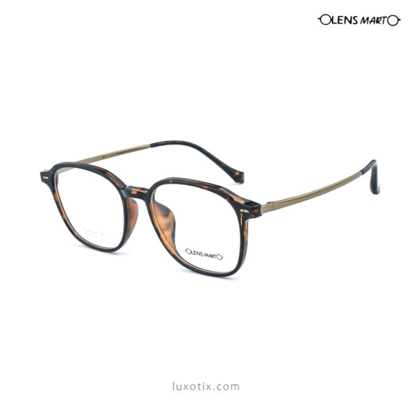 Lens Mart Titanium Havana Eyeglasses 7187 C29