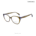 Lens Mart Transparent Olive Green Eyeglasses JMM84RX C47