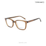 Lens Mart Transparent Brown Eyeglasses MS7021 C2
