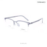 Lens Mart Light Grey Half Rim Eyeglasses U2702 C2
