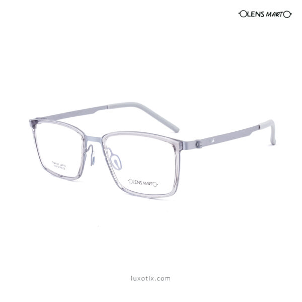 Lens Mart Titanium Ultralight Light Grey Eyeglasses U2713 C2