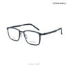 Lens Mart Titanium Ultralight Black Eyeglasses U2713 C6