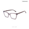 Lens Mart Transparent Brown Eyeglasses VS61002 C3