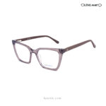Lens Mart Transparent Brown Eyeglasses VS61002 C3