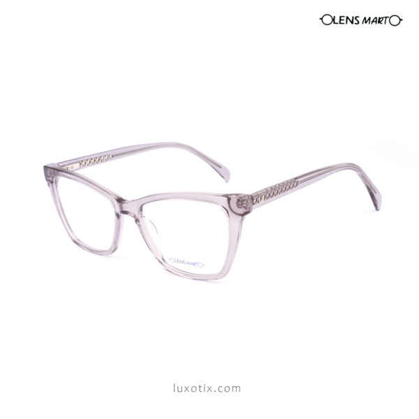 Lens Mart Transparent Pink Eyeglasses VS61025 C2