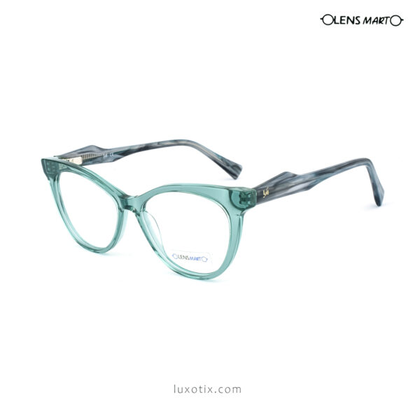 Lens Mart Transparent Green Eyeglasses YG21224 C2
