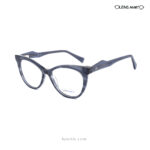 Lens Mart Grey Eyeglasses YG21224 C4