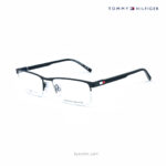 Tommy Hilfiger Matte Black Half Rim Eyeglasses TH2322 003