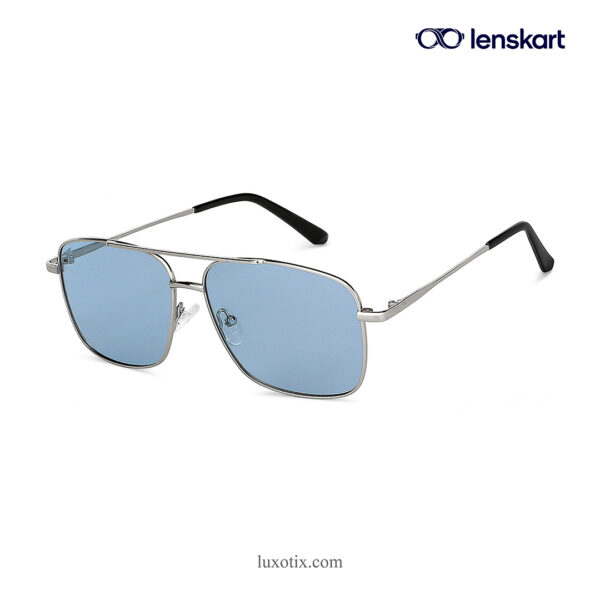 Vincent Chase Silver Blue Polarized Sunglasses VC S13118 C1 149037 W-144